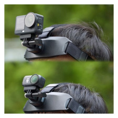 SmallRig 6304 - pasek, mocowanie POV, uchwyt montażowy na głowę z adapterem mocowania do DJI Osmo Action 6 / Nano - przykład użycia